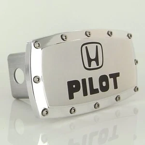 Honda Pilot Logo Billet Tow Hitch Cover (Chrome) - Bild 1 von 3
