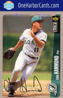 1996 Collector's Choice Florida Marlins Baseball Card #153 Chris Hammond - Image 1 of 2