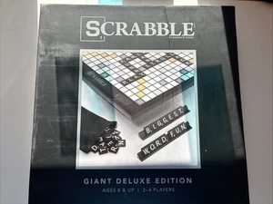 Scrabble Giant Deluxe Wooden Edition Rotating Board Game 23.5" PREOWNED - Picture 1 of 10