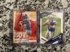 2009 Score - Hot Rookies Matthew Stafford Lot (2) Gold Zone /50, /999 Lions - Picture 1 of 5