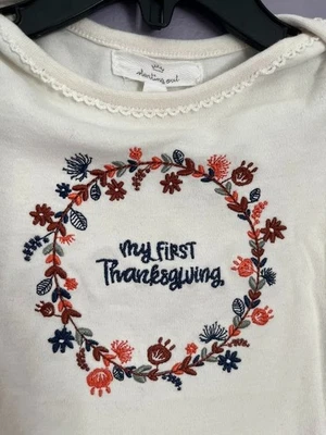 "My First Thanksgiving" Bodysuit - Baby Size 6 months - Image 1 of 3