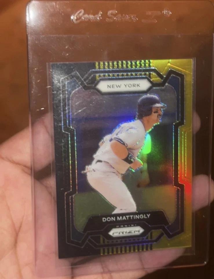 Panini Prizm Don Mattingly 2024 negro dorado/5 ¡Súper limpio! Foto 1 de 4