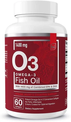 Elementos esenciales Omega-3 suplemento de aceite de pescado con EPA y DHA | Ácidos grasos para  Foto 1 de 4