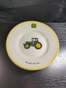 Set 3 piatti da collezione Gibson John Deere 9" trattore agricolo verde - Foto 1 di 6