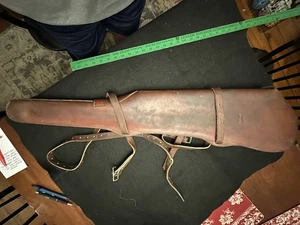 Vintage Heavy Leather Hunter 412 26 Scabbard with Two Straps - Picture 1 of 8