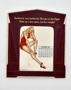 Esquire Girl RARE 1947 Complete Mini Desk Calendar With Art By Alberto Vargas - Picture 1 of 21