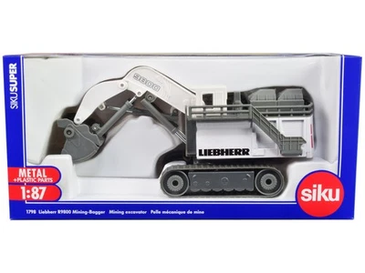 2022 Liebherr R9800 Mining Excavator 1/87 Diecast Model - White Gray Siku - Image 1 of 4