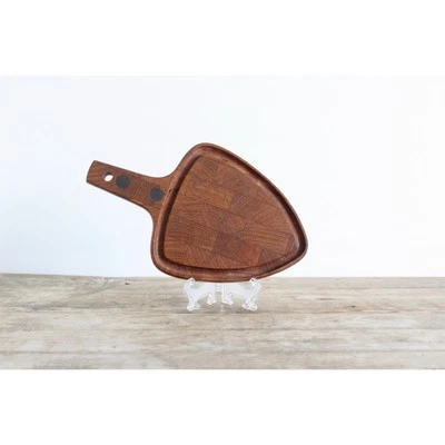 Digsmed 丹麦 008 切割板奶酪托盘带手柄柚木 — 第 1/4 张图片