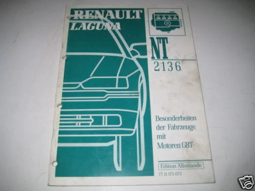 Manual de Instrucciones Renault Laguna Motor G8T, 1994 - Imagen 1 de 1