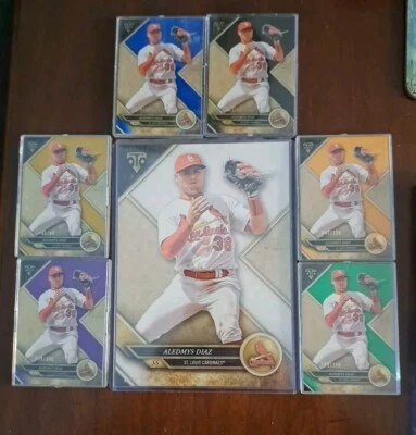 2017 TOPPS TRIPLE THREADS #27 - ALEDYMS DIAZ - (6) CARD #'d LOT - ALL DIFFERENT - Image 1 of 4