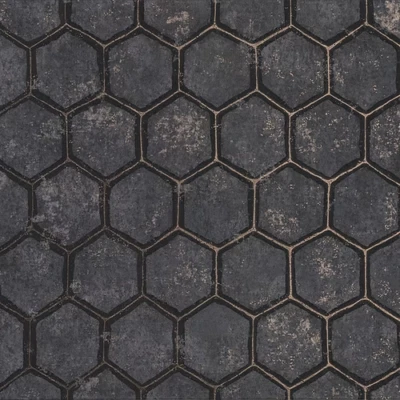 2927-00403 carvão polido, carvão estorninho favo de mel, preto e dourado - Imagem 1 de 2