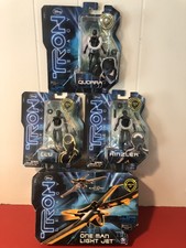 Disney Tron Legacy Toys Set Of 4.  Quorra Rinzler Light Jet Clu