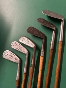 Hickory Golfschläger x 6 Spalding Amboss Set - Bild 1 von 5