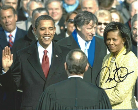 Barack Obama 8x10 Signed Autographed 8x10 Photo (RP) Cover