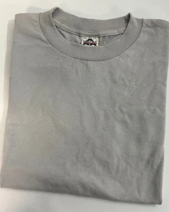Camiseta gris lisa 100 % algodón ropa estilo estilo Al ropa deportiva camiseta - Imagen 1 de 8