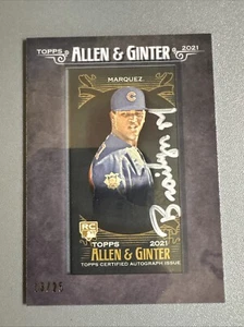 2021 TOPPS ALLEN GINTER - BRAILYN MARQUEZ *ROOKIE FRAMED MINI AUTO #13/25* - Picture 1 of 2