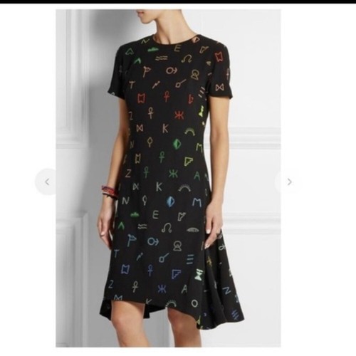 Abito Kenzo Symbol ricamato nero arcobaleno taglia 38 4 small