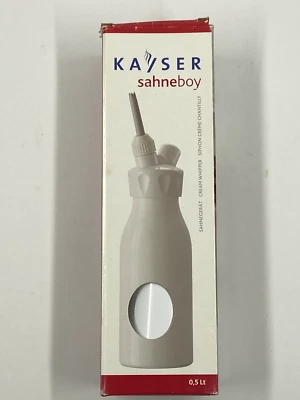 Kayser Sahneboy Siphon Cream Whipper Made in Austria White NEW Baking Desserts - Imagem 1 de 4