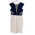 Antonio Melani Women's Dress Lenna Size 4 White Blue 