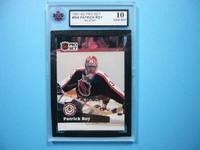 1991/92 PRO SET TARJETA DE HOCKEY NHL #305 PATRICK ROY ALL-STAR KSA 10 GEMA COMO NUEVA AFILADA+ Foto 1 de 2