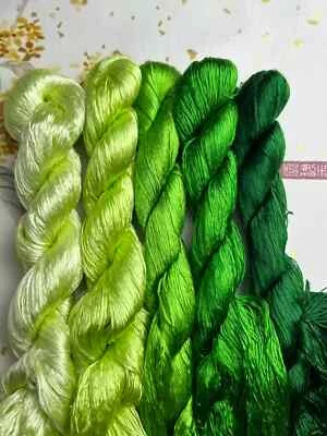 155Colors no splitting floss wrapping flower velvet flower untwisted silk thread - Image 1 of 4