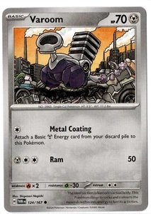 Varoom - 124/167 - Common - Pokemon Twilight Masquerade - Picture 1 of 1