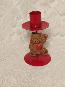 Candelabro de oso de peluche de metal Holiday Traditions tblto1 - Imagen 1 de 12