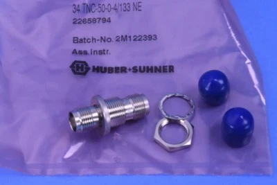 Adaptador de mampara Huber+Suhner TNC Jack F a TNC Jack F 34TNC-50-0-4/133NE Foto 1 de 4