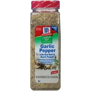 McCormick California Style Garlic Pepper with Red Bell & Black Pepper Coarse Gri - Picture 1 of 12