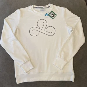 PUMA CLOUD9 CLD9 Disconnect Crew Neck Pullover Size M White Sweatshirt New - Picture 1 of 12