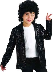 Billie Jean Jacket Michael Jackson Pop Star Fancy Dress Halloween Child Costume - Picture 1 of 8