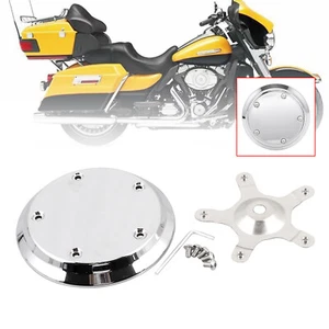 Chrome 5-Bolt Domed Air Cleaner Insert For Harley Softail Dyna Street Bob FXDB - Foto 1 di 13