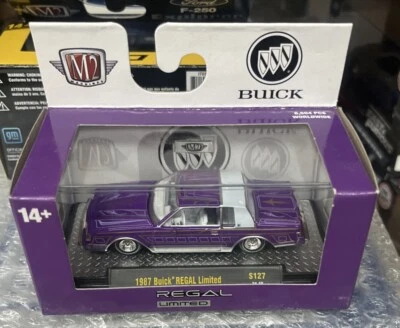 M2 Machines - 1987 Buick REGAL Limited Lowrider S127 Purple / White Interior - Image 1 of 4