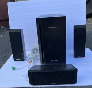 Panasonic 4 pc speaker set 1 SB-HC760 2 SB-HF760 1 SB-HW560 Sub Surround Sound - Picture 1 of 14