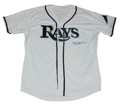 JEREMY HELLICKSON AUTOGRAPHED JERSEY (TAMPA BAY RAYS) - 2011 ROOKIE OF THE YEAR! - Imagem 1 de 4