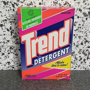 VTG NOS Trend Laundry Detergent Powder 1986 KING SIZE 55oz Discontinued !READ! - Picture 1 of 8