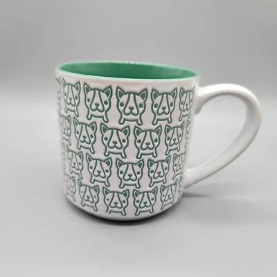 Graydon Hall Bulldog Francés Taza Verde Perro Café 12 OZ Microondas Lavavajillas  Foto 1 de 4