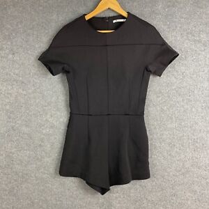 T Alexander Wang Playsuit Womens Small Black Jumpsuit Jersey Fitted Event Ladies