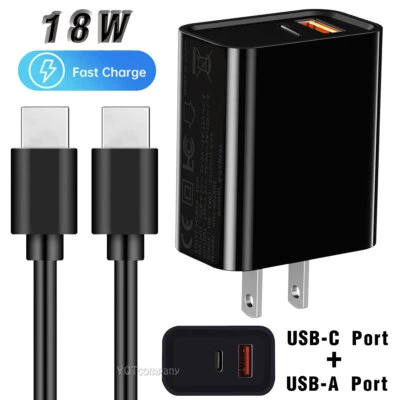18W Type USB-C Super Fast Wall Charger+Cable For Google Pixel 9/8/7/6/5/4/3/2 XL - Image 1 of 4