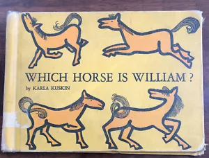 WHICH HORSE IS WILLIAM? KARLA KUSKIN 1959 Vintage Hardcover Exlib Acceptable - Picture 1 of 9