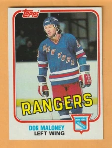 Don Maloney New York Rangers 1981-82 Topps #E101 - Imagen 1 de 2