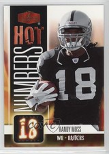 2006 Flair Showcase Hot Numbers Randy Moss #HN18 HOF