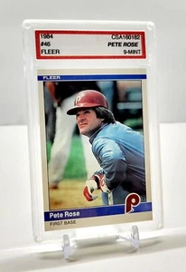 1984 Fleer #46 Pete Rose Philadelphia Phillies The Big Red Machine CSA MINT 9 - Imagen 1 de 2