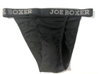 New JOE BOXER Mens Black Cotton String Bikini Sport Brief Underwear sz L Rare
