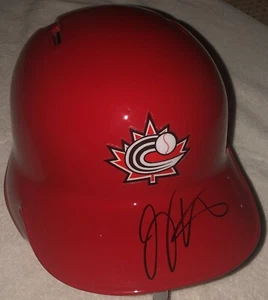JOEY VOTTO SIGNIERT SPIEL AUSGESTELLT WBC KANADA HELM BASEBALL AUTOGRAMM MLB HOLO ROTS - Bild 1 von 7