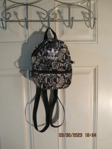 Item 1878 Adidas Mini Backpack approx 9in NWOT Snake Pattern - Picture 1 of 7