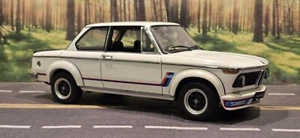 **READ** RARE 1/18 Autoart 1975 BMW 2002 Turbo White Diecast - Picture 1 of 13