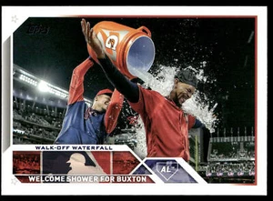 Walk-off Waterfall 2023 Topps #326 Minnesota Twins Baseball Card - Picture 1 of 2