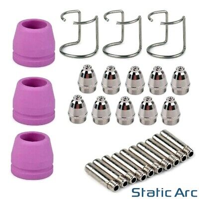 26pc AG60 PLASMA CUTTER CONSUMABLES KIT TORCH TIP ELECTRODE NOZZLE SG55 WSD60  • 12.99£