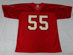 VINTAGE NFL TAMPA BAY BUCS 55  DERRICK BROOKS LARGE JERSEY ATHLETIC SHIRT J409 - Picture 1 of 6